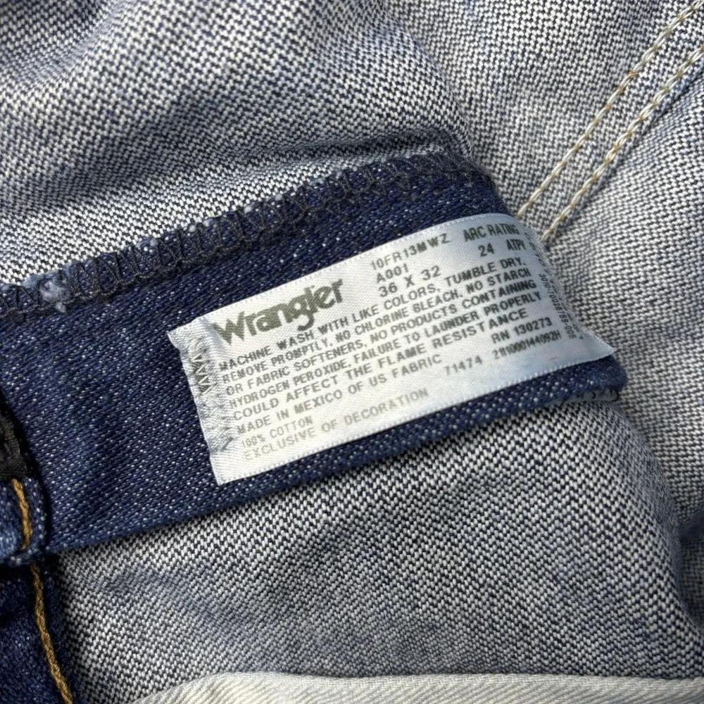 Wrangler Fr Jeans Mens 36x32 New With Tags Cat 2 Flame Resistant Blue Denim Work